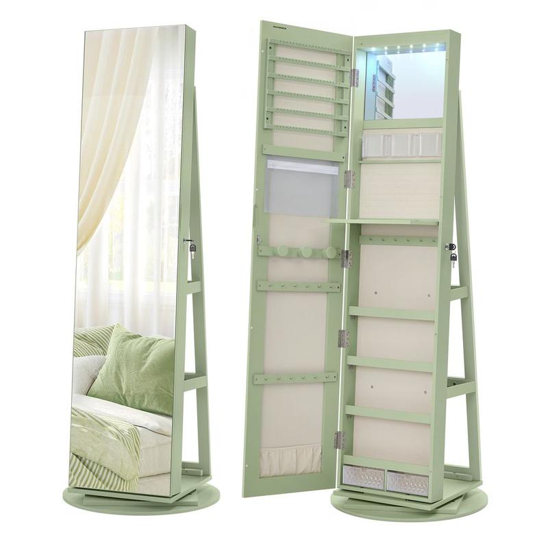 360 Mirror Jewelry Cabinet