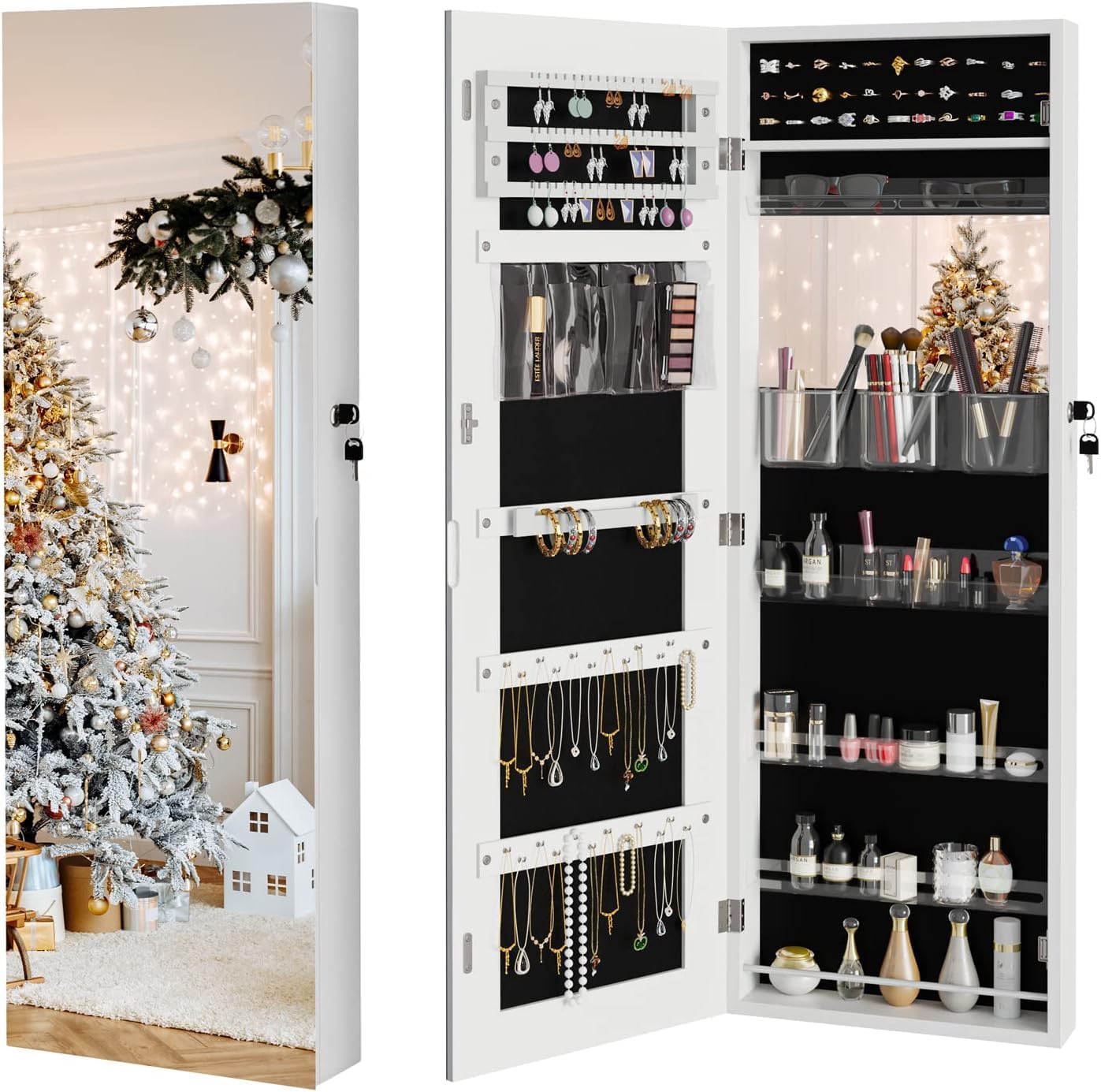 360 Mirror Jewelry Cabinet