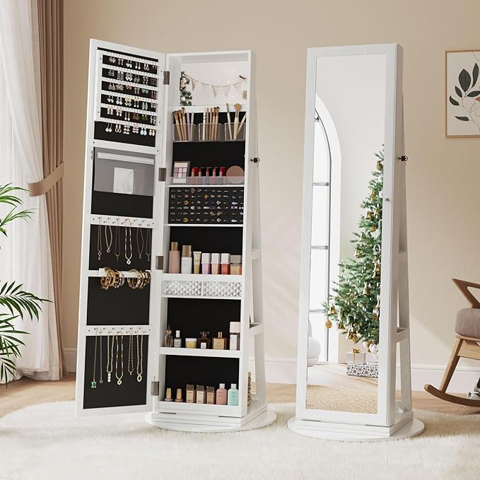 360 Mirror Jewelry Cabinet