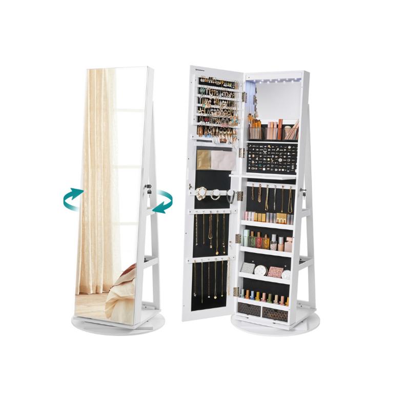 360 Mirror Jewelry Cabinet