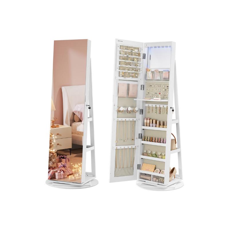 360 Mirror Jewelry Cabinet