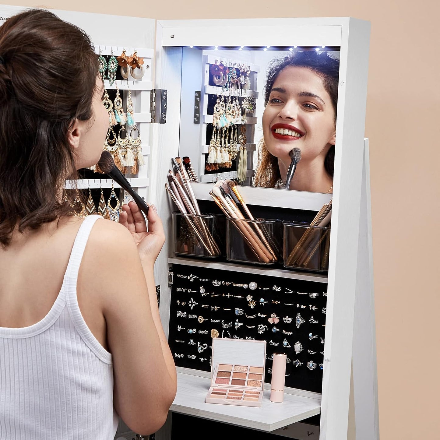 360 Mirror Jewelry Cabinet
