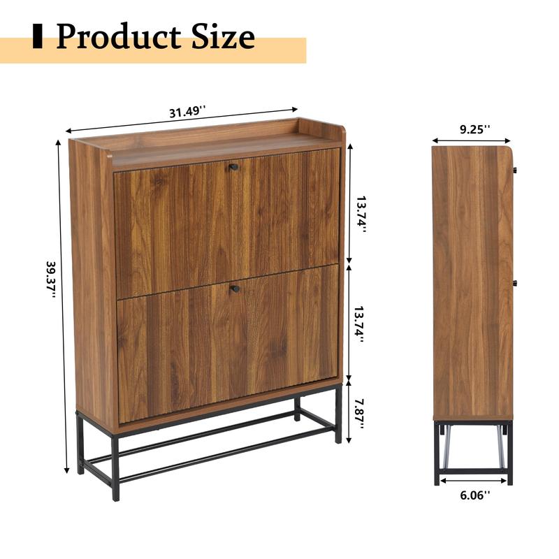 Flip-Drawer Shoe Storage