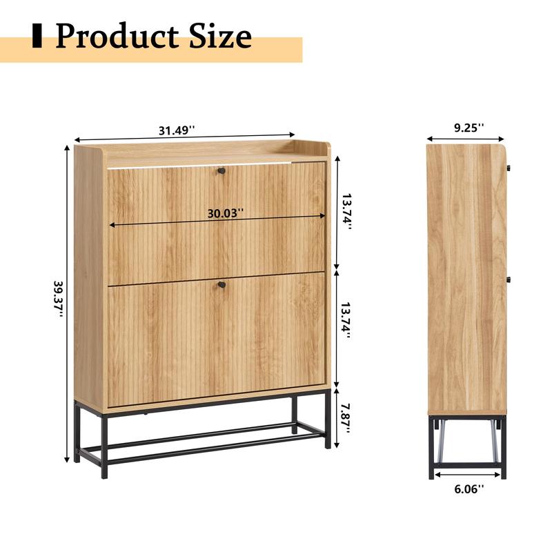 Flip-Drawer Shoe Storage