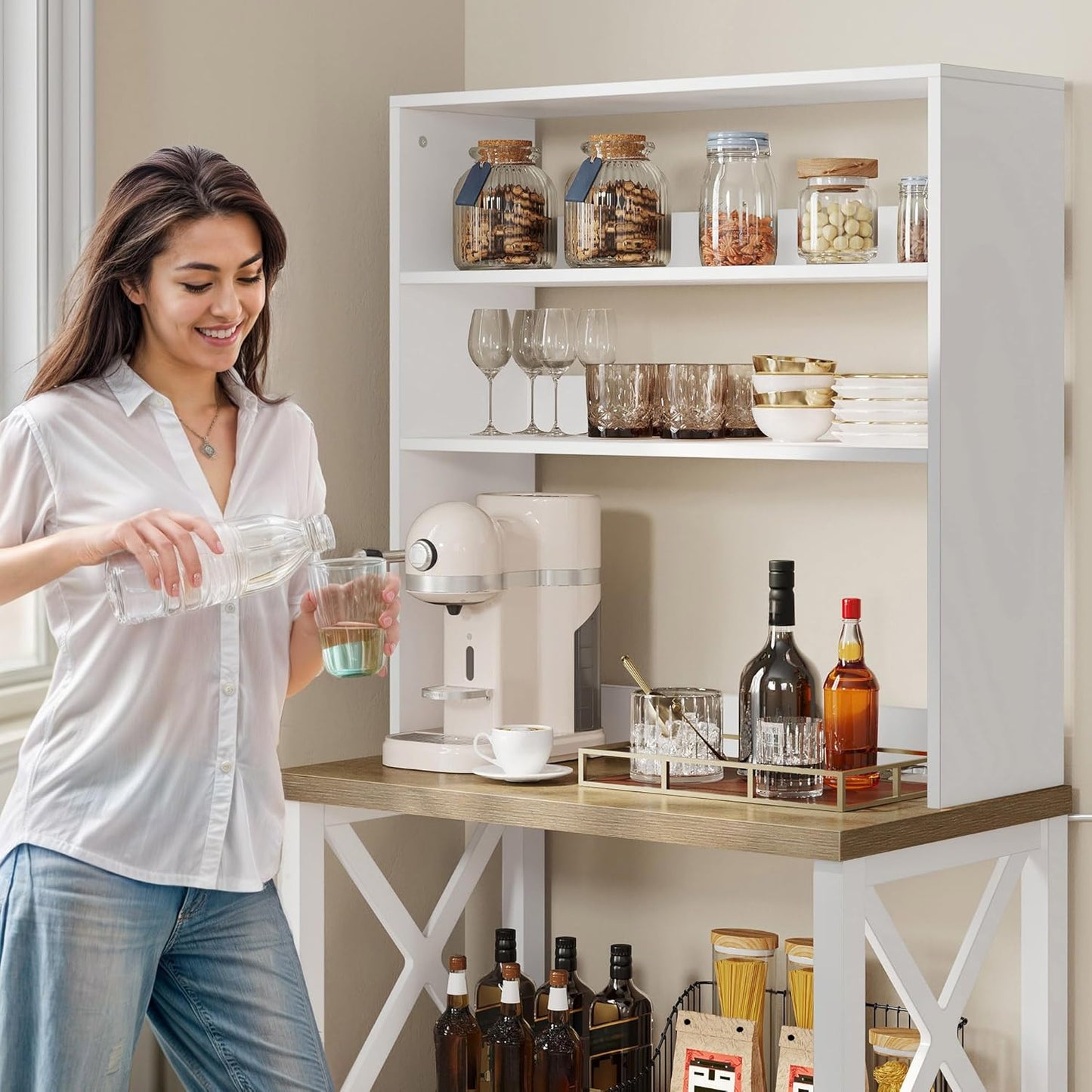 Coffee Bar Utility Rack