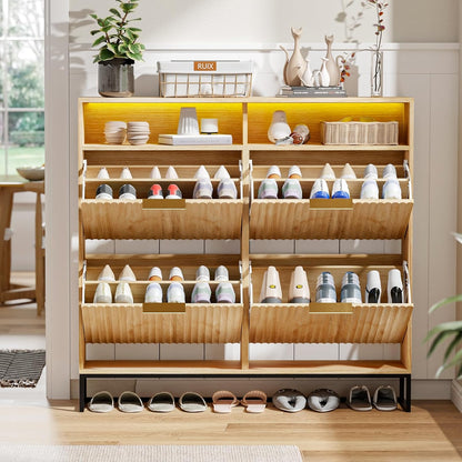 Flip-Drawer Shoe Storage
